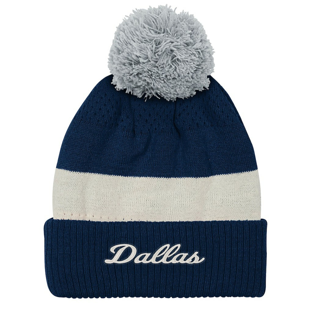 Dallas Cowboys Outerstuff Youth Modern Fan Cuffed Knit Hat with Pom Navy | NFL