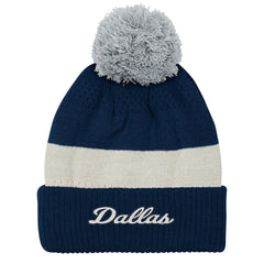 Dallas Cowboys Outerstuff Youth Modern Fan Cuffed Knit Hat with Pom Navy | NFL
