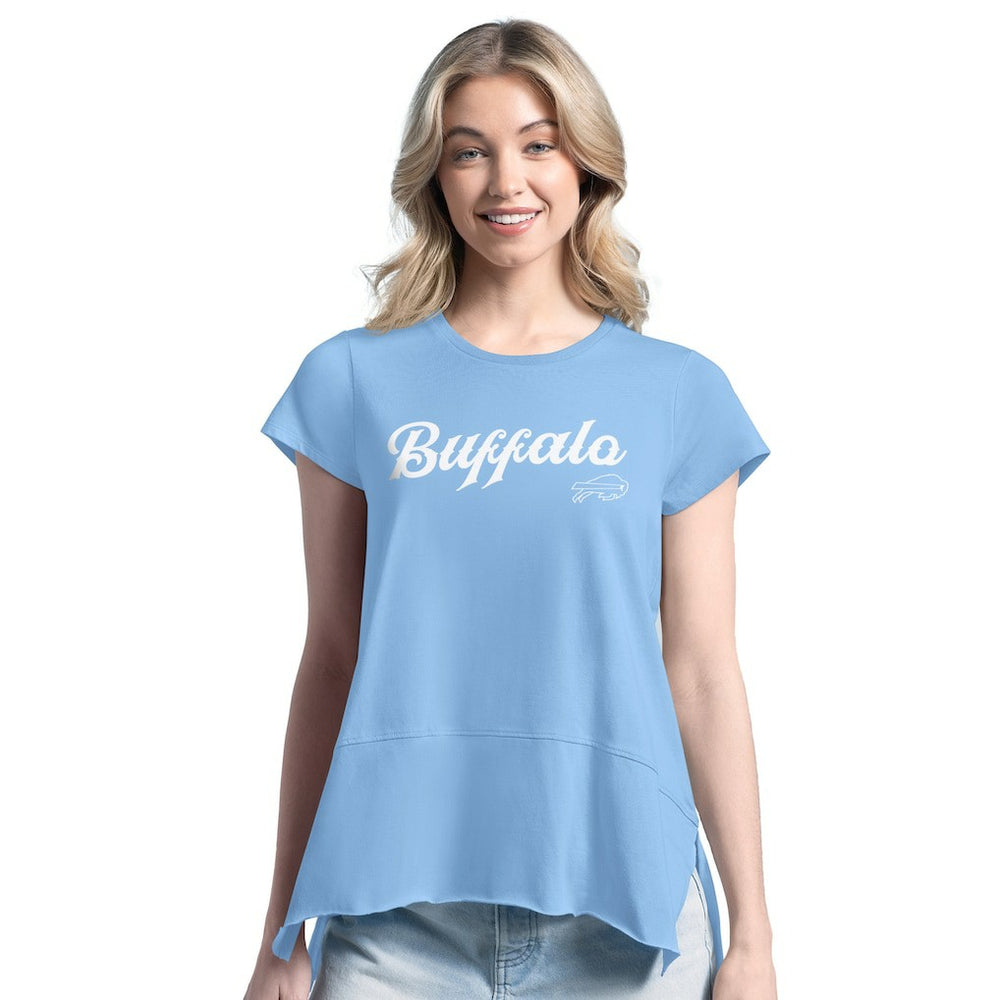 Buffalo Bills Margaritaville Women's Gametime Is Paradise T-Shirt Blue | NFL