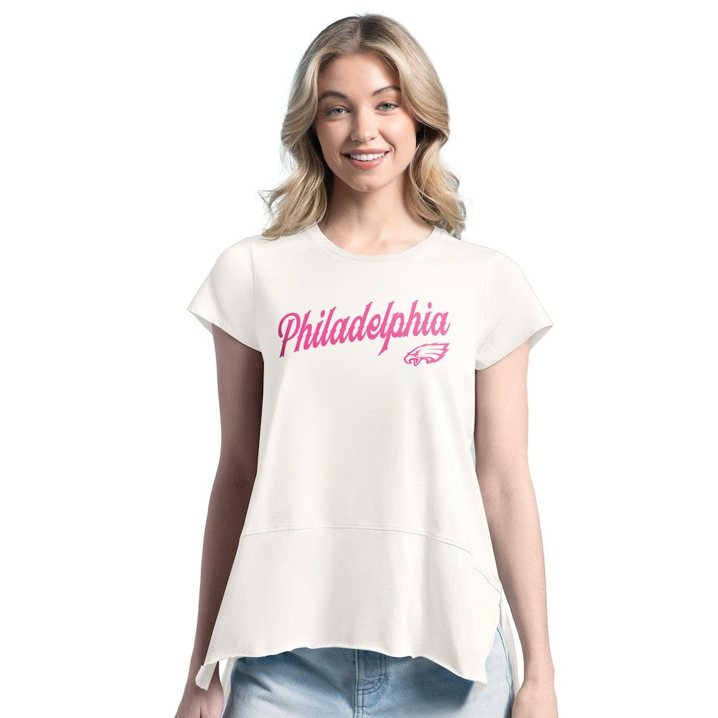 Philadelphia Eagles Margaritaville Women's Gametime Is Paradise T-Shirt Green | NFL