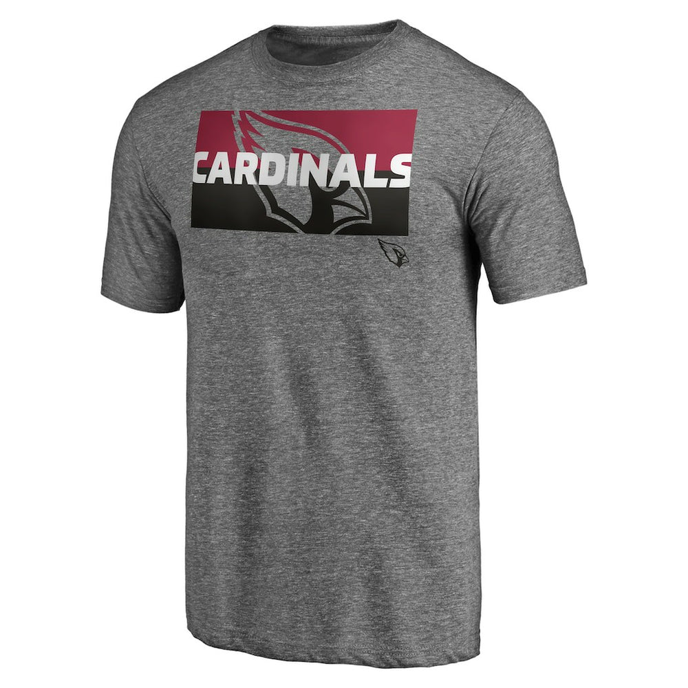Arizona Cardinals Square Off Tri-Blend T-Shirt Heather Gray | NFL