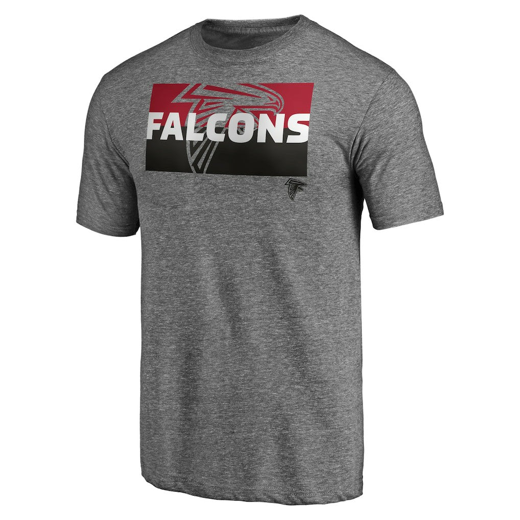 Atlanta Falcons Square Off Tri-Blend T-Shirt Heather Gray | NFL