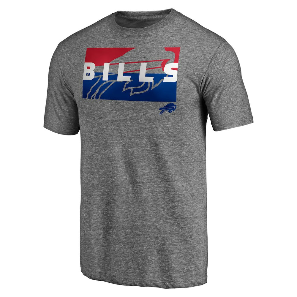 Buffalo Bills Square Off Tri-Blend T-Shirt Heather Gray | NFL