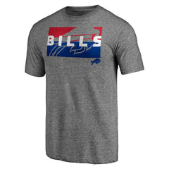 Buffalo Bills Square Off Tri-Blend T-Shirt Heather Gray | NFL