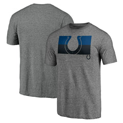 Indianapolis Colts Square Off Tri-Blend T-Shirt Heather Gray | NFL