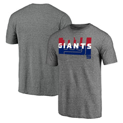 New York Giants Square Off Tri-Blend T-Shirt Heather Gray | NFL