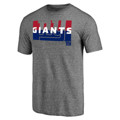 New York Giants Square Off Tri-Blend T-Shirt Heather Gray | NFL