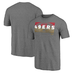 San Francisco 49ers Square Off Tri-Blend T-Shirt Heather Gray | NFL