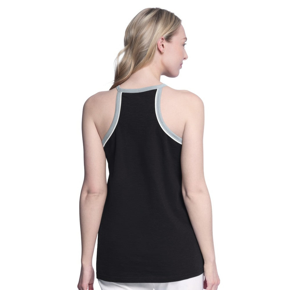 Los Angeles Kings G-III 4Her by Carl Banks Women's Curveball Racerback Scoop Neck Slub Tank Top - Black - NHL