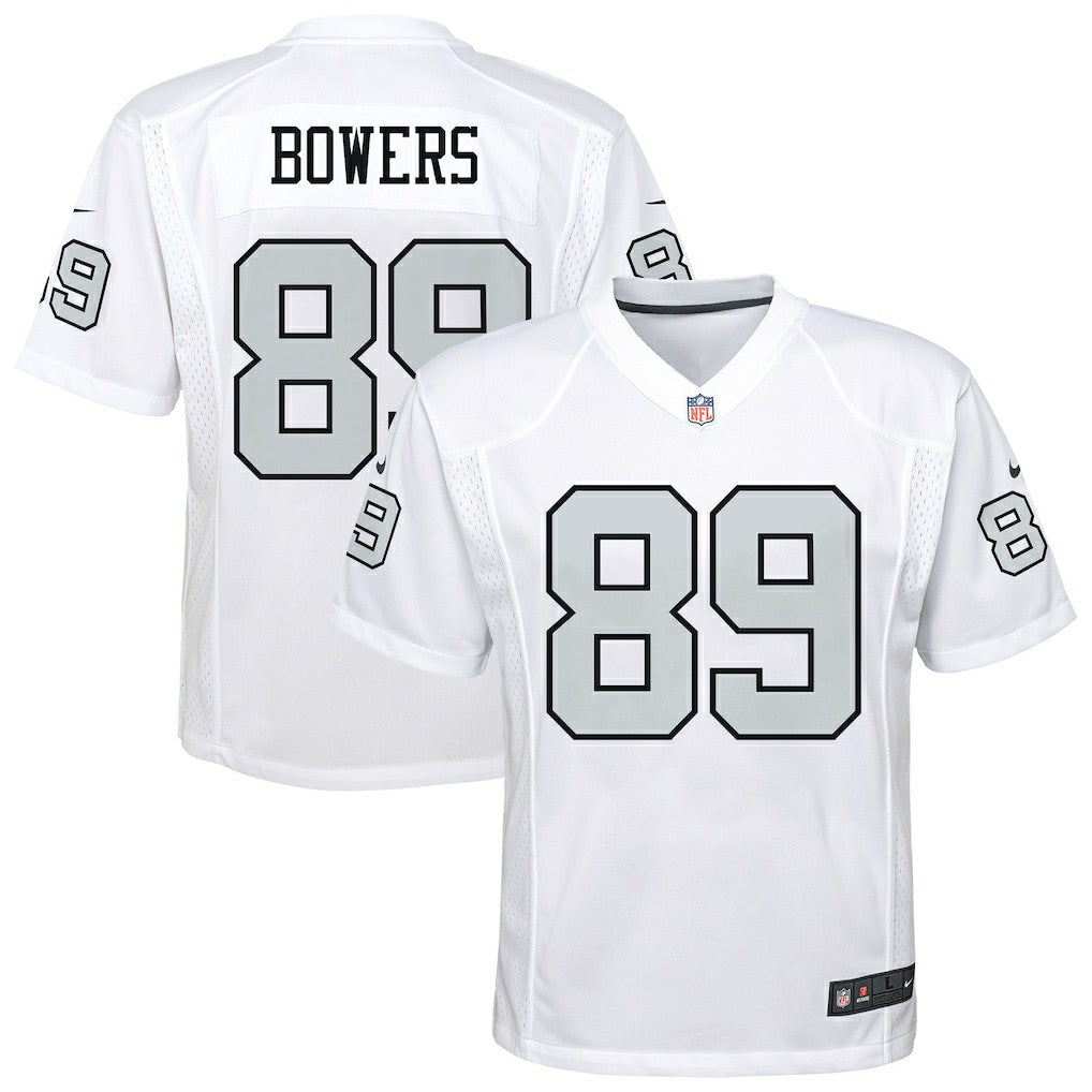 Brock Bowers Las Vegas Raiders Youth Alternate Game Jersey White | Nike for Sale