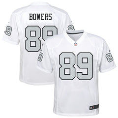 Brock Bowers Las Vegas Raiders Youth Alternate Game Jersey White | Nike for Sale
