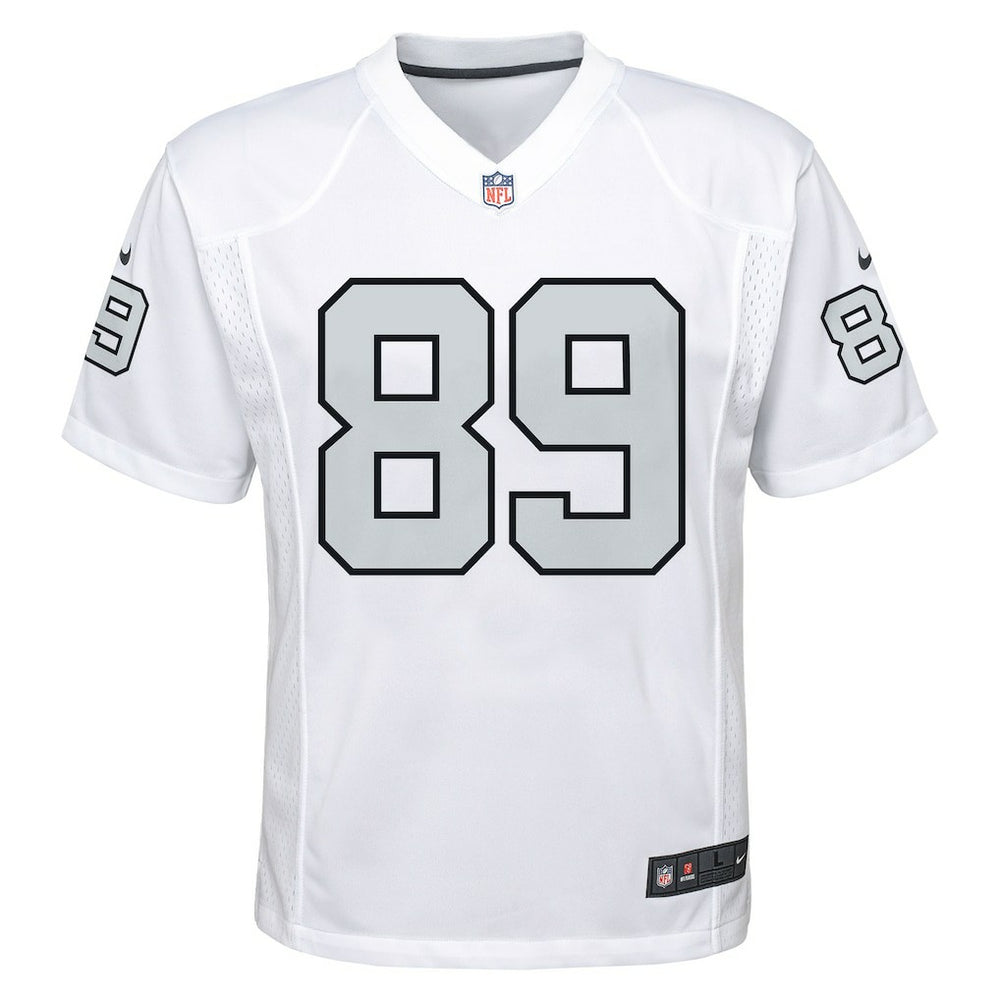 Brock Bowers Las Vegas Raiders Youth Alternate Game Jersey White | Nike for Sale