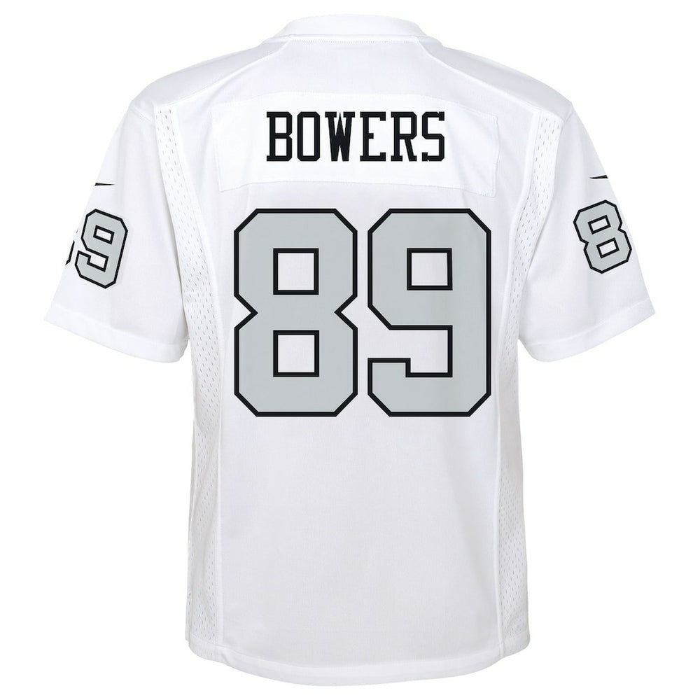 Brock Bowers Las Vegas Raiders Youth Alternate Game Jersey White | Nike for Sale