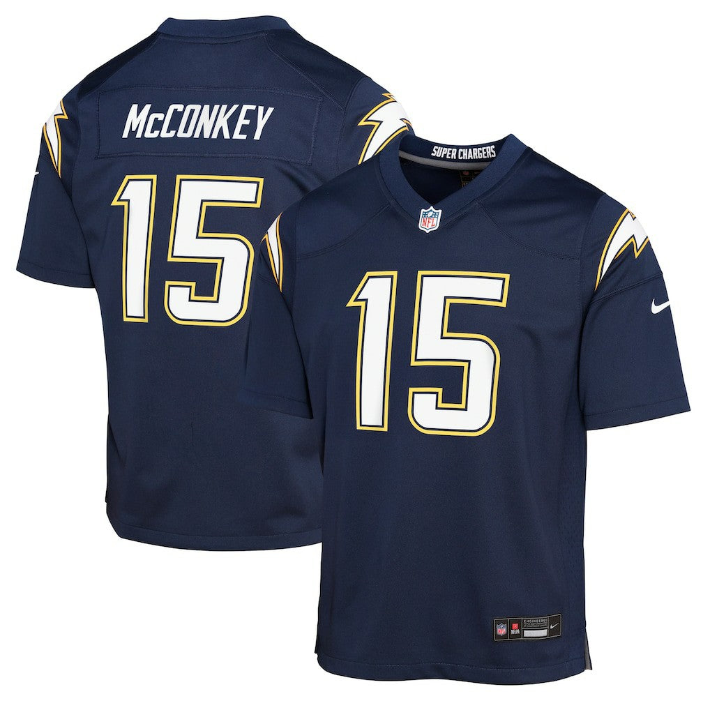 Ladd McConkey Los Angeles Chargers Youth Alternate Super Chargers Game Player Jersey Navy | Nike for Sale