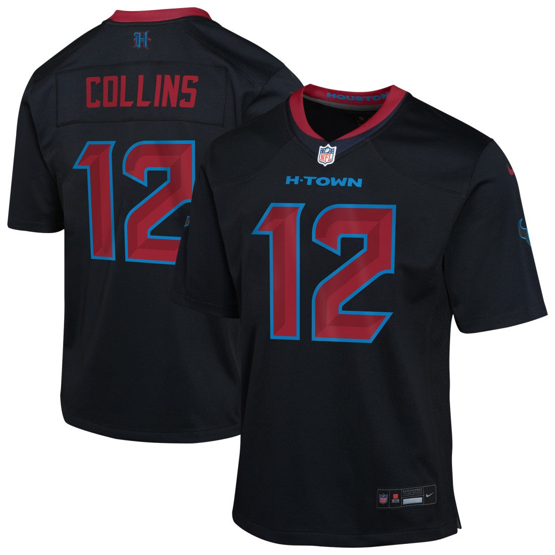 Nico Collins Houston Texans Youth Alternate Game Jersey Navy | Nike for Sale