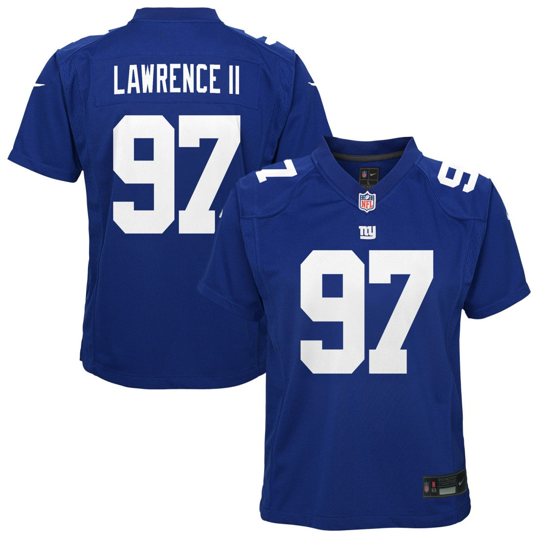 Dexter Lawrence New York Giants Youth Game Jersey Royal | Nike for Sale