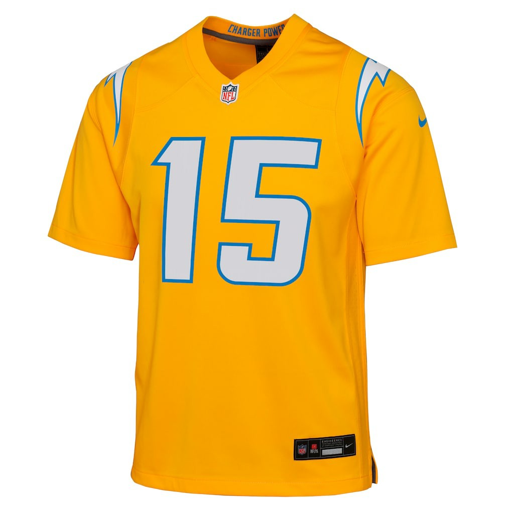 Ladd McConkey Los Angeles Chargers Youth Alternate Charger Power Game Player Jersey Gold | Nike for Sale