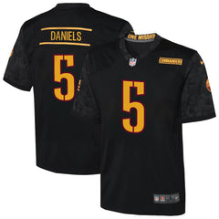 Jayden Daniels Washington Commanders Youth Alternate Game Jersey Black | Nike for Sale