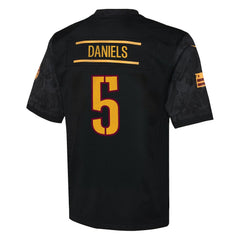 Jayden Daniels Washington Commanders Youth Alternate Game Jersey Black | Nike for Sale