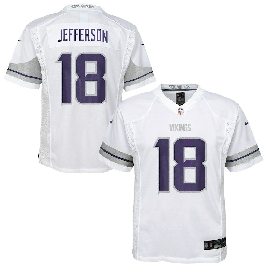 Justin Jefferson Minnesota Vikings Preschool Alternate Player Game Jersey White | Nike for Sale