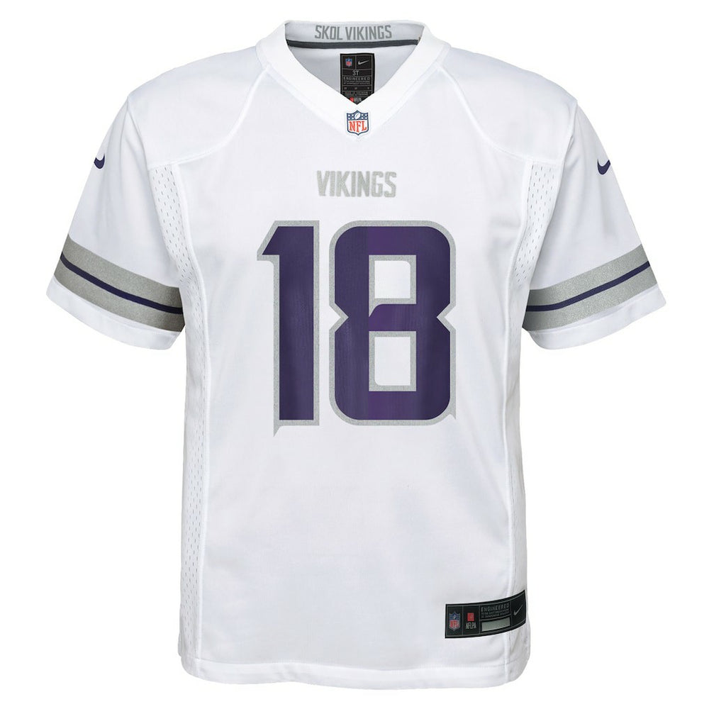 Justin Jefferson Minnesota Vikings Preschool Alternate Player Game Jersey White | Nike for Sale
