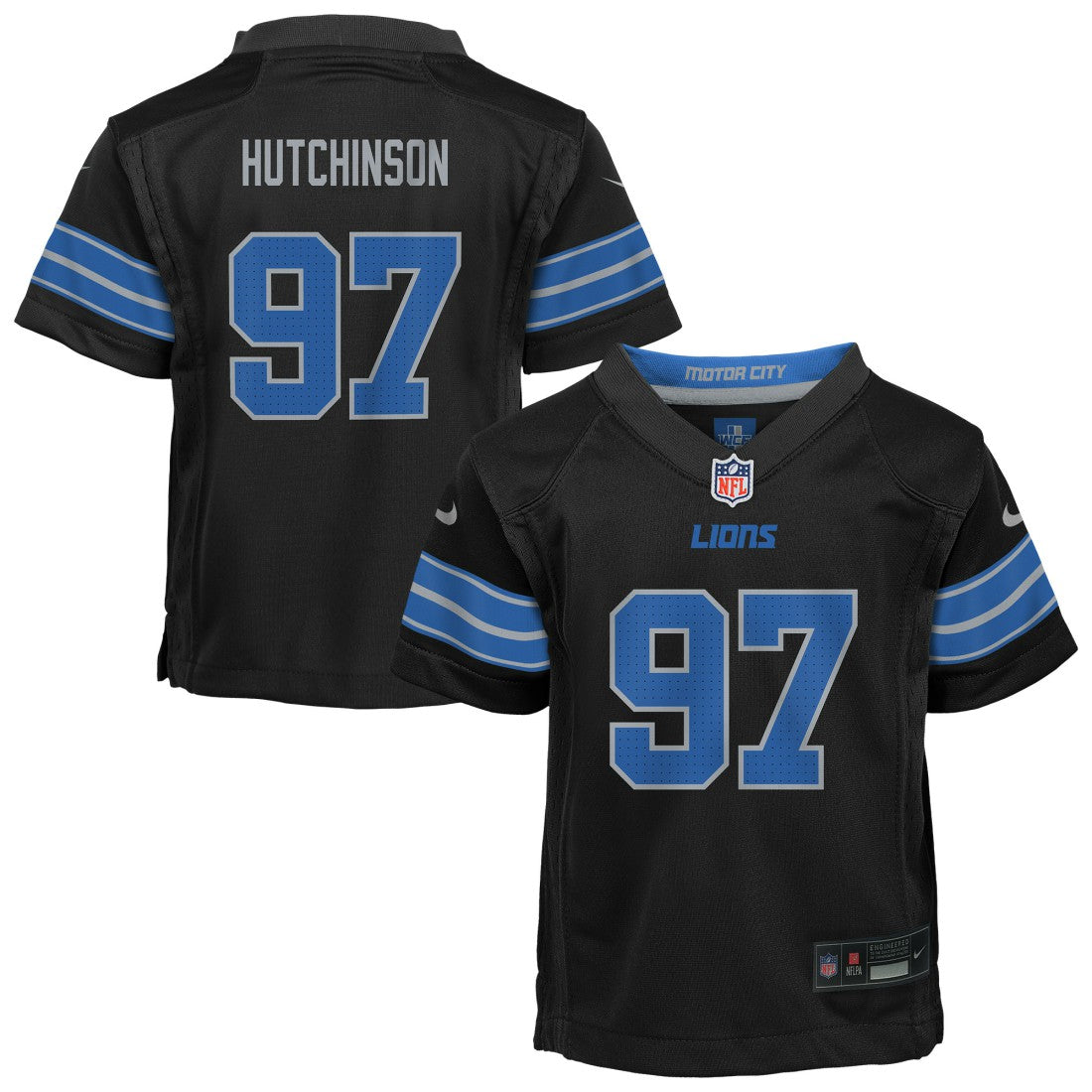 Aidan Hutchinson Detroit Lions Preschool Alternate Player Game Jersey Black | Nike for Sale