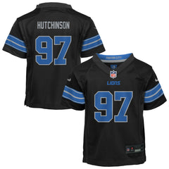 Aidan Hutchinson Detroit Lions Preschool Alternate Player Game Jersey Black | Nike for Sale