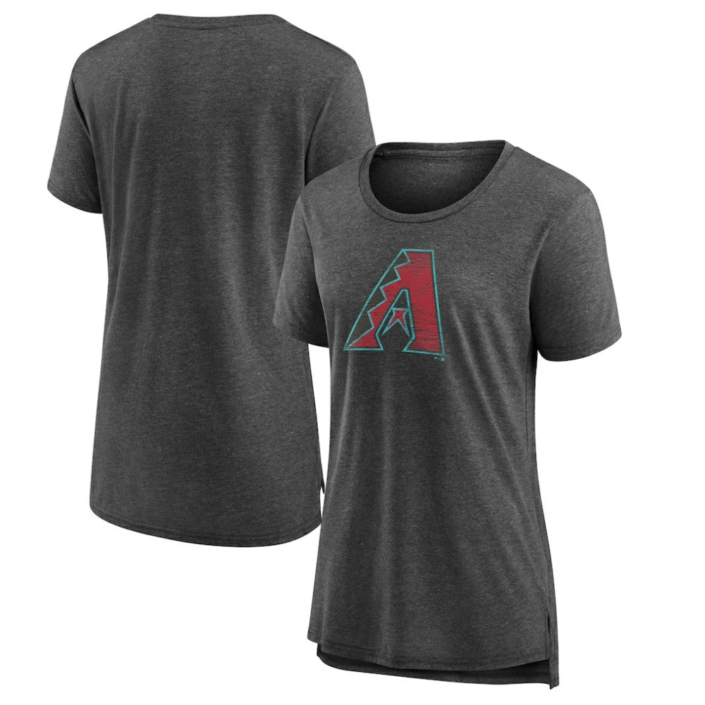 Arizona Diamondbacks Women's Weathered Official Logo Tri-Blend T-Shirt - MLB
