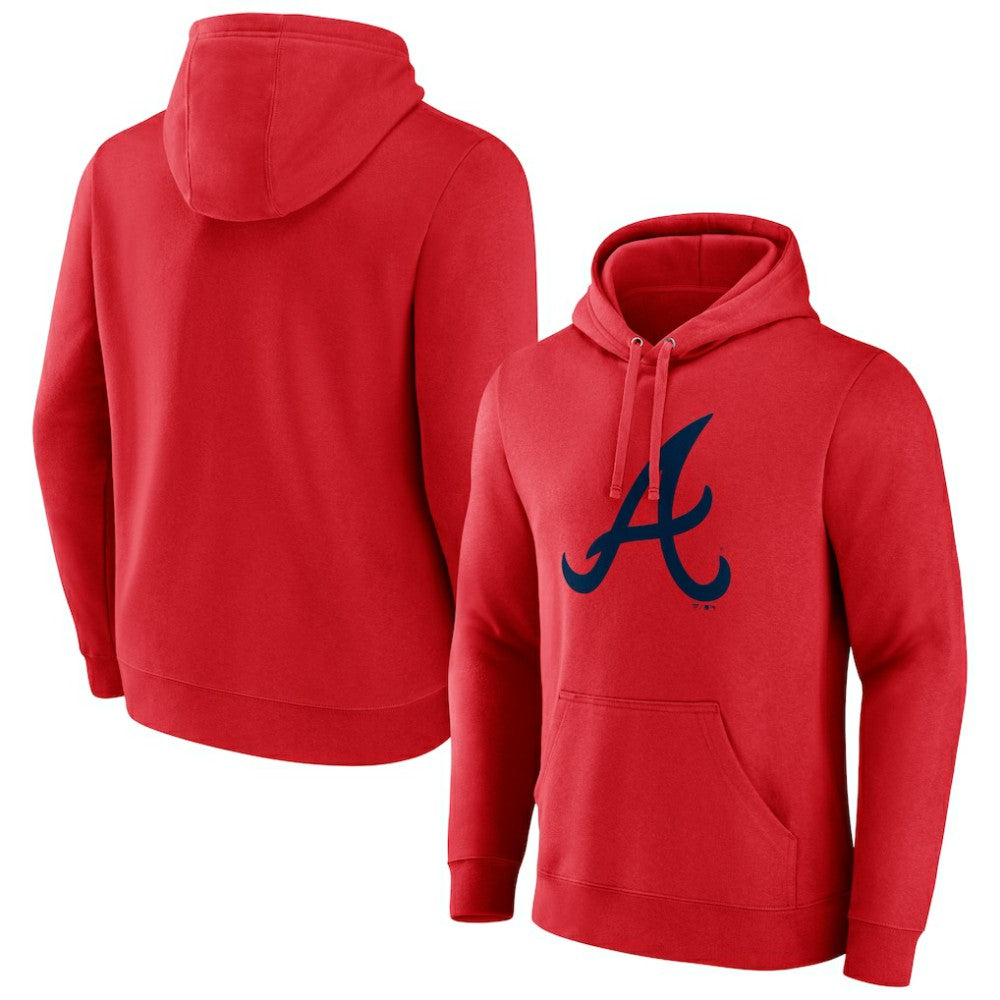 Atlanta Braves Official Logo Pullover Hoodie - MLB