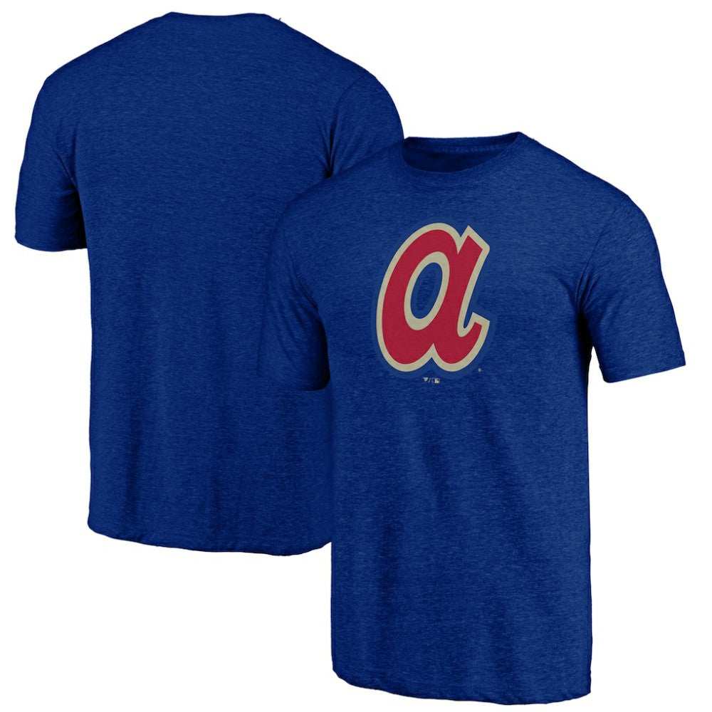 Atlanta Braves Cooperstown Official Logo Tri-Blend T-Shirt - MLB