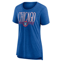Chicago Cubs Women's Toppler Tri-Blend T-Shirt - MLB