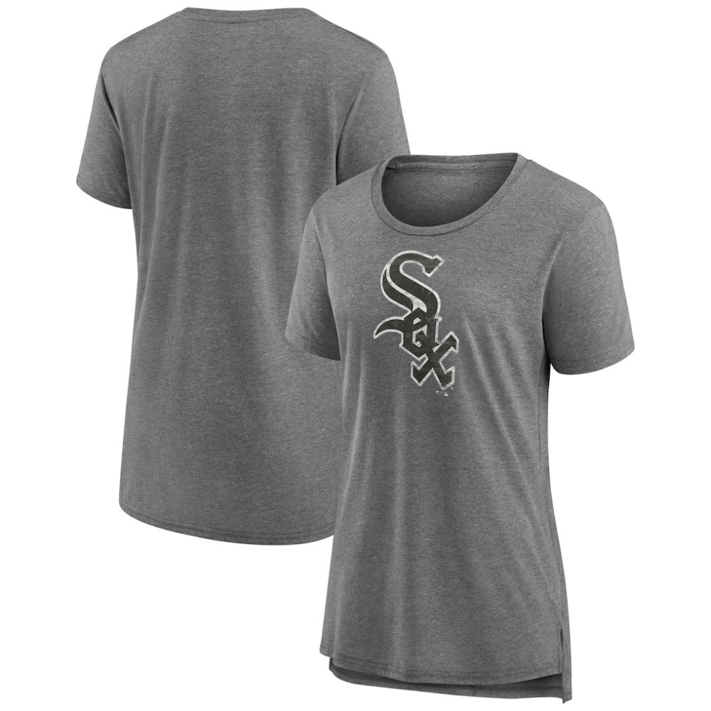 Chicago White Sox Women's Weathered Official Logo Tri-Blend T-Shirt - MLB