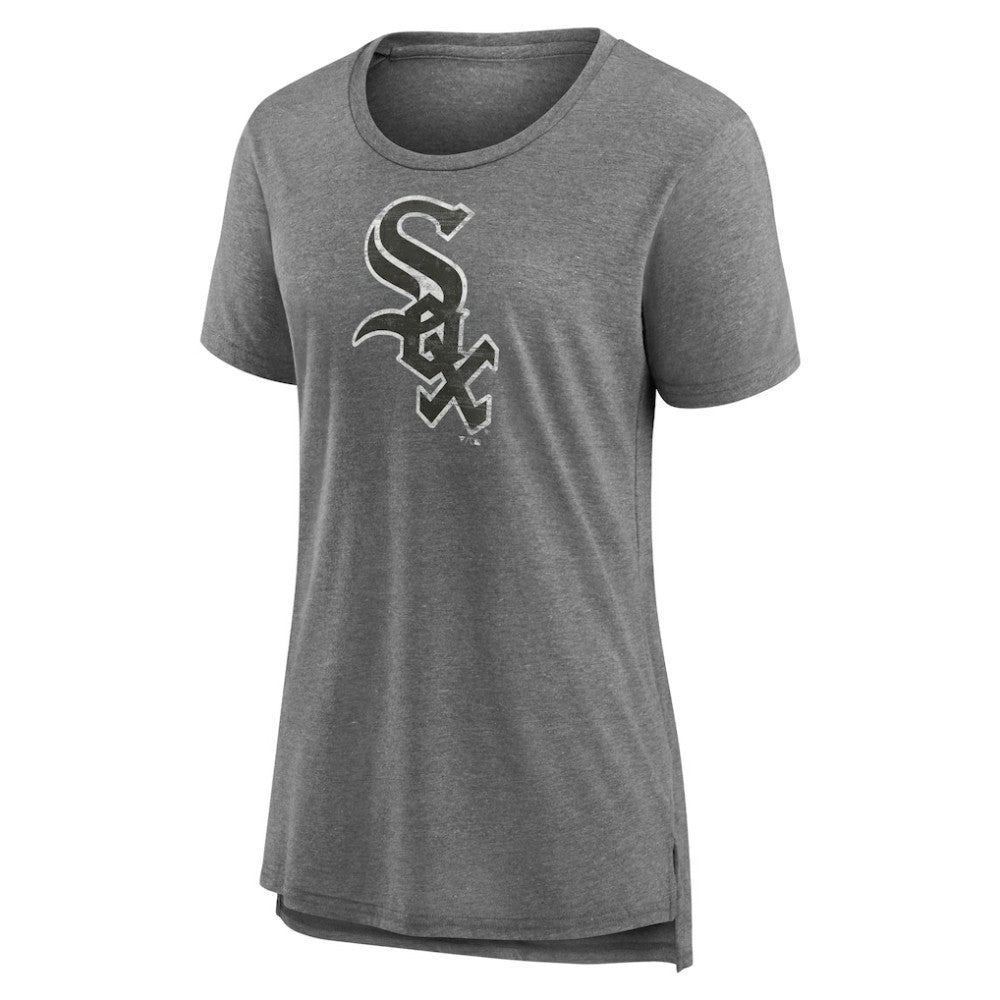 Chicago White Sox Women's Weathered Official Logo Tri-Blend T-Shirt - MLB