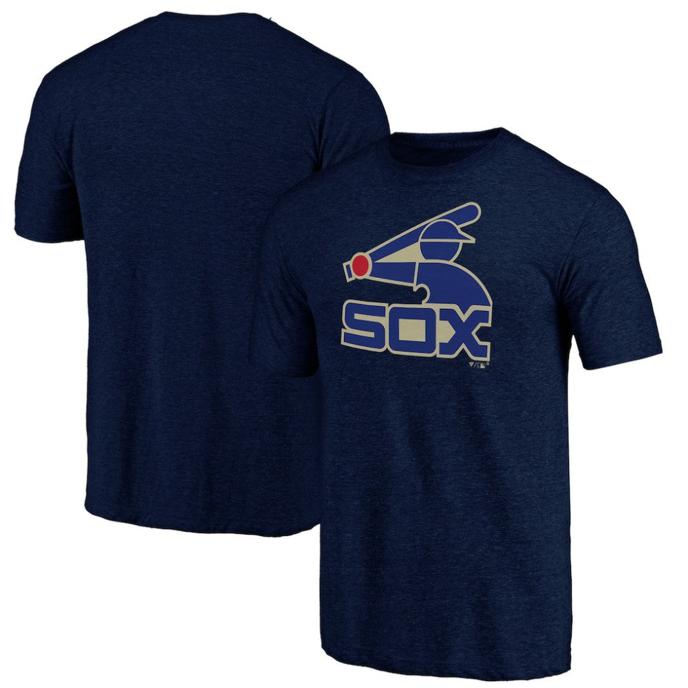 Chicago White Sox Cooperstown Official Logo Tri-Blend T-Shirt - MLB