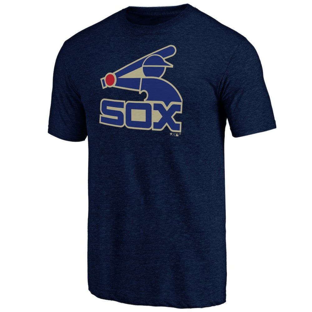 Chicago White Sox Cooperstown Official Logo Tri-Blend T-Shirt - MLB