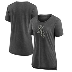 Chicago White Sox Women's Weathered Official Logo Tri-Blend T-Shirt - MLB