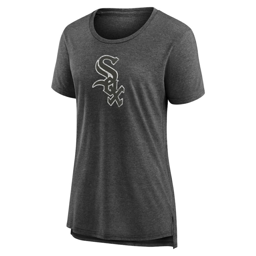 Chicago White Sox Women's Weathered Official Logo Tri-Blend T-Shirt - MLB