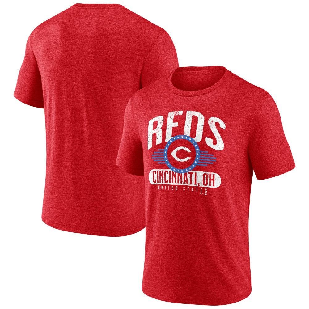 Cincinnati Reds Badge of Honor Tri-Blend T-Shirt - MLB