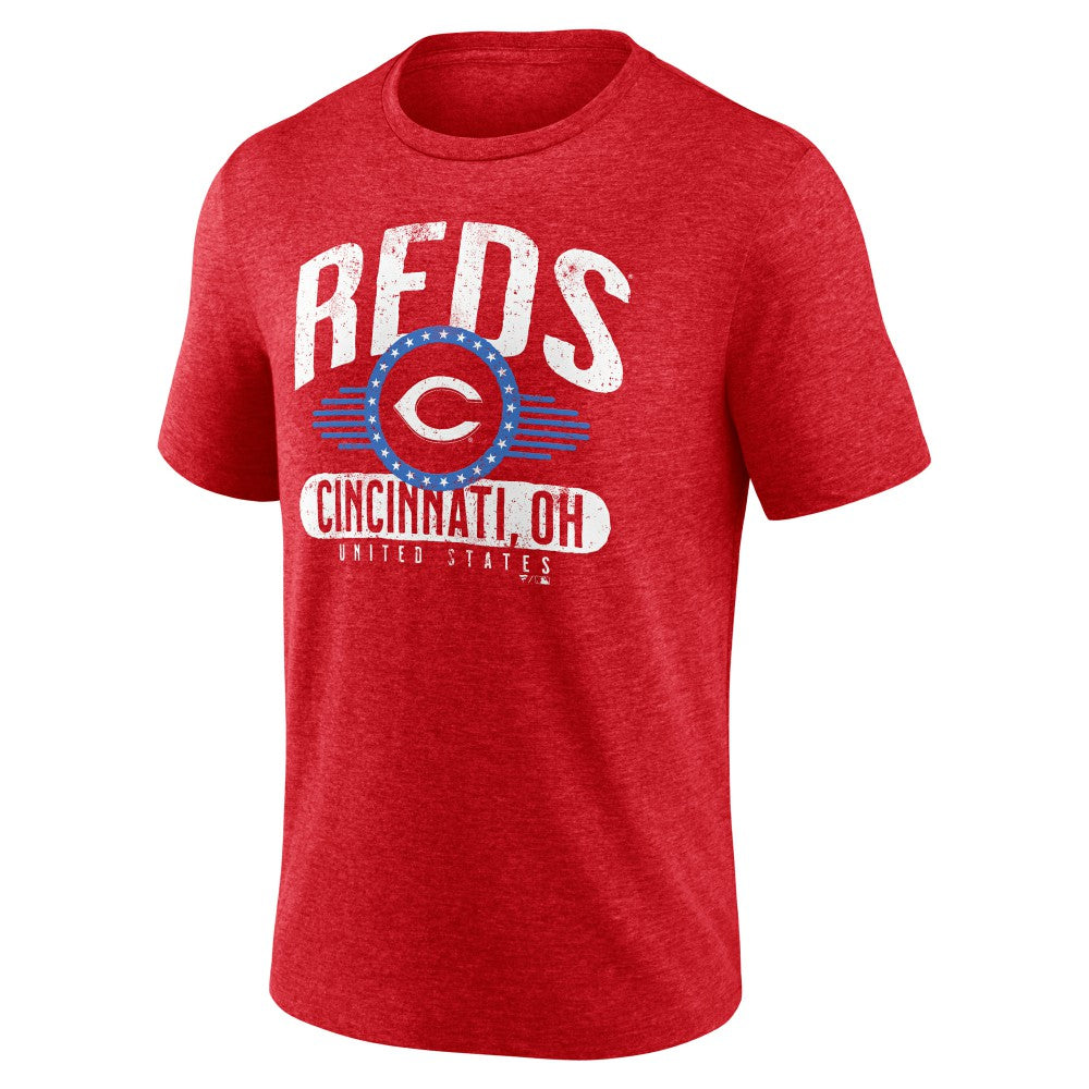 Cincinnati Reds Badge of Honor Tri-Blend T-Shirt - MLB