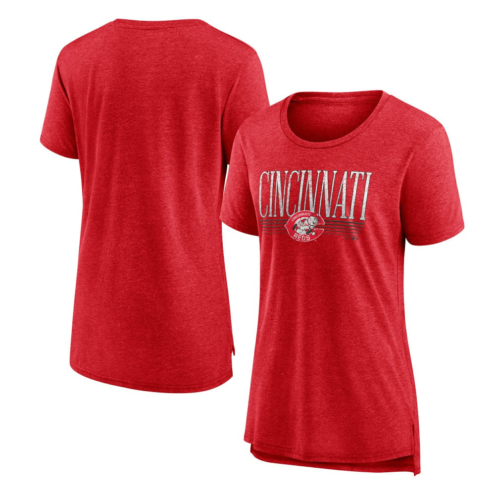 Cincinnati Reds Women's Toppler Tri-Blend T-Shirt - MLB