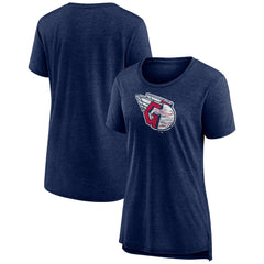 Cleveland Guardians Women's Weathered Official Logo Tri-Blend T-Shirt - MLB