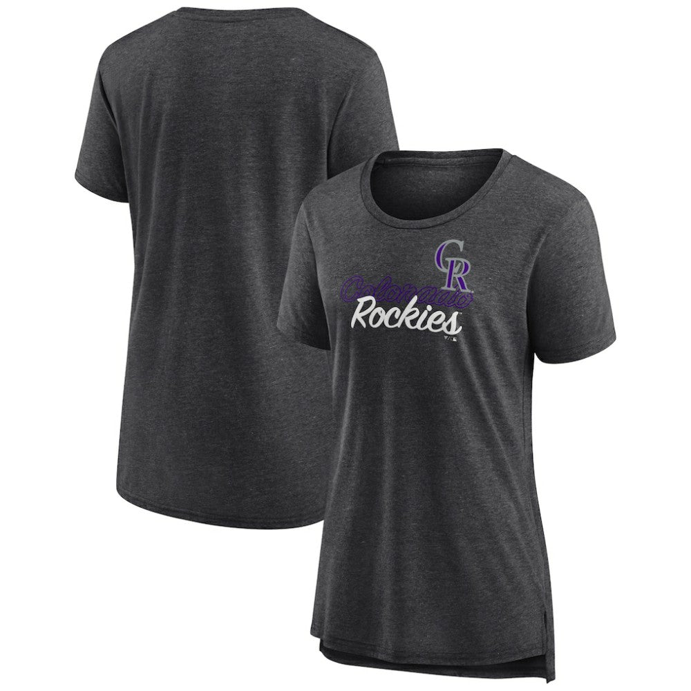 Colorado Rockies Women's Practice Time Tri-Blend T-Shirt - MLB