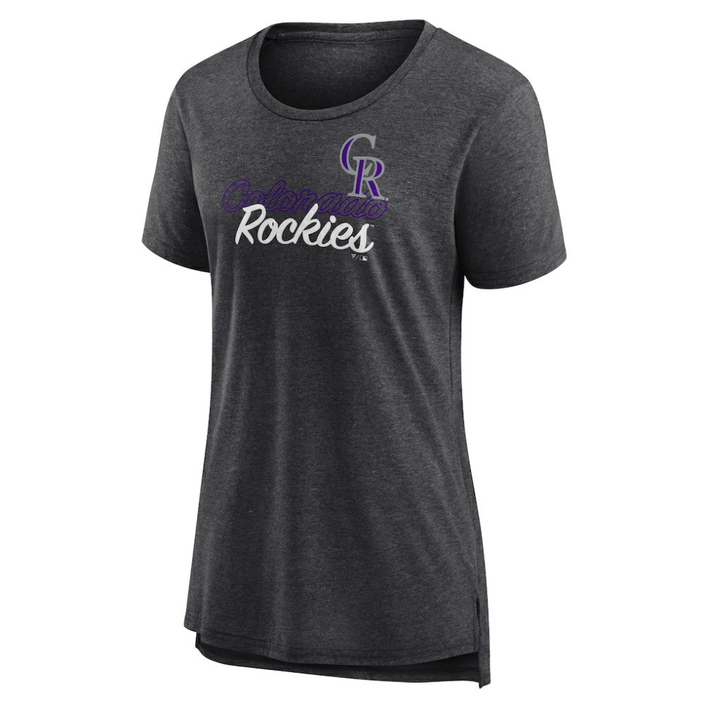 Colorado Rockies Women's Practice Time Tri-Blend T-Shirt - MLB