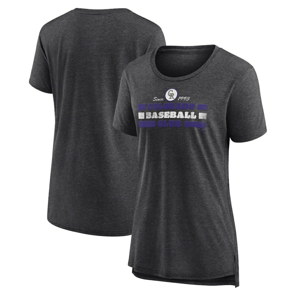 Colorado Rockies Women's Power Swing Tri-Blend T-Shirt - MLB