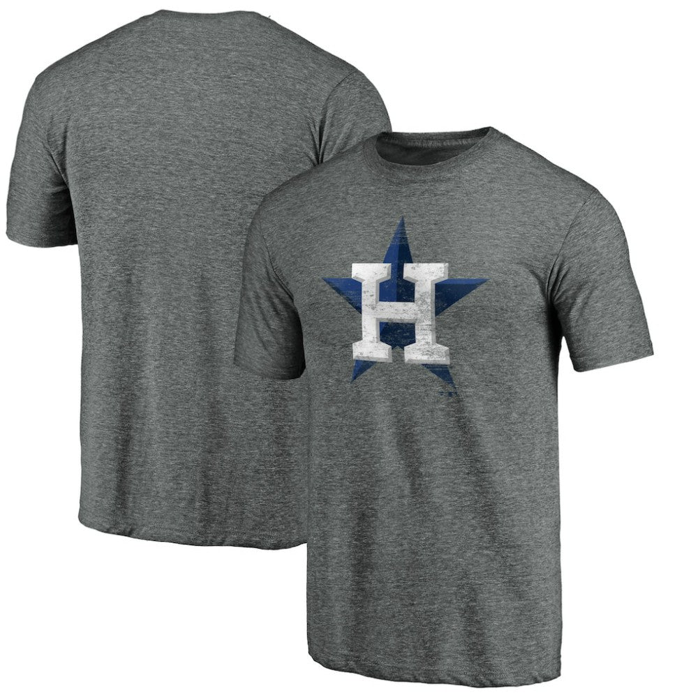 Houston Astros Weathered Official Logo Tri-Blend T-Shirt - MLB