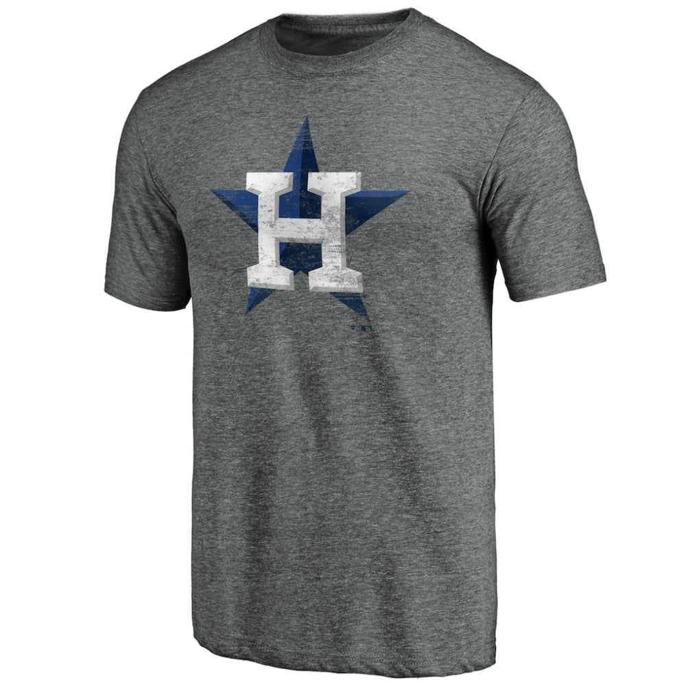 Houston Astros Weathered Official Logo Tri-Blend T-Shirt - MLB