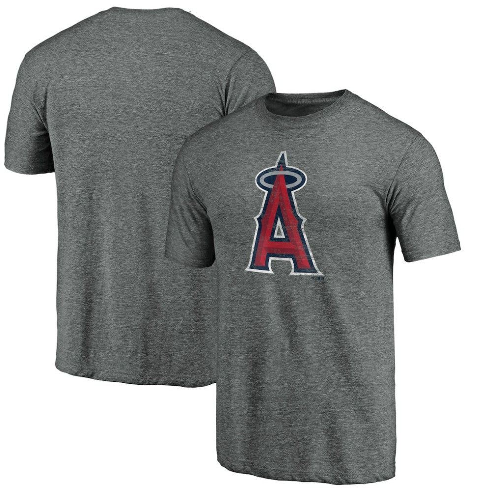 Los Angeles Angels Weathered Official Logo Tri-Blend T-Shirt - MLB