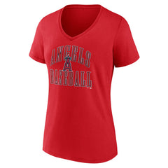 Los Angeles Angels Women's Victory Script V-Neck T-Shirt - MLB
