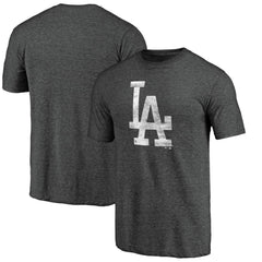 Los Angeles Dodgers Weathered Official Logo Tri-Blend T-Shirt - MLB