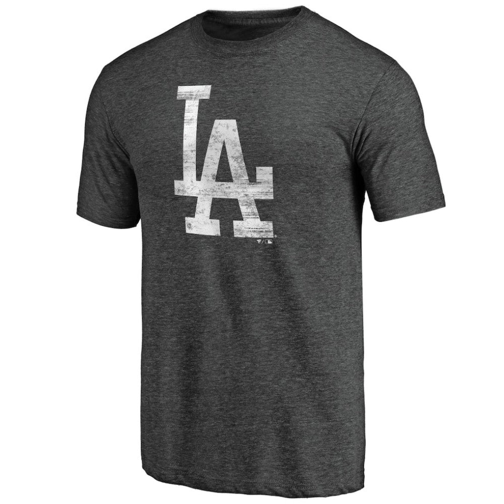 Los Angeles Dodgers Weathered Official Logo Tri-Blend T-Shirt - MLB